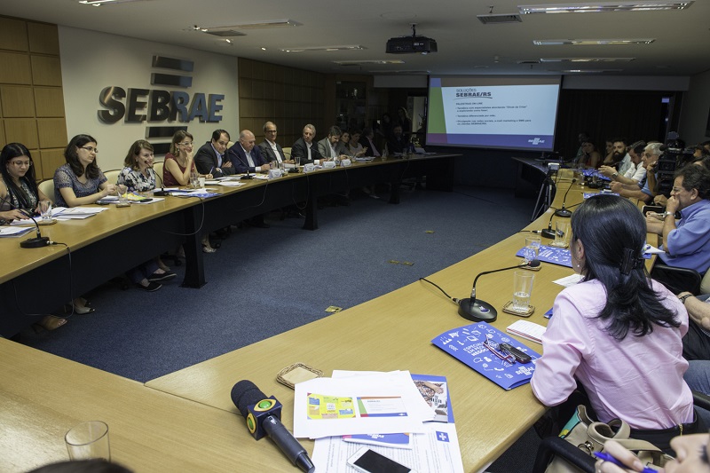 Evento reuniu jornalistas na sede do SEBRAE/RS, em Porto Alegre (Foto: Tiago Francisco)