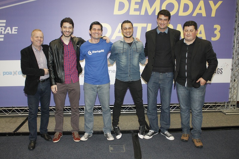 Representantes das startups destaques no Demoday (Foto: Claiton Dorneles)