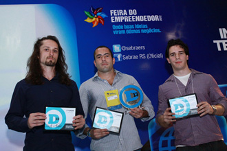 Igor Borushek, Victor Silveira e João Vitor de Souza(Foto: João Alves)