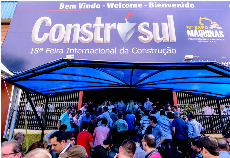 A Construsul é uma das maiores feiras de construção civil do Brasil e da América Latina (Foto: Divulgação Construsul)