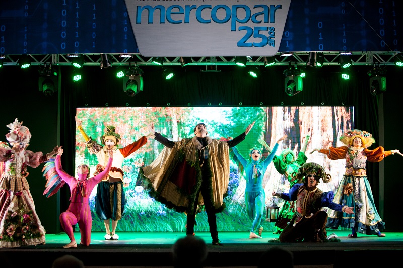 Espetáculo korvatunturi encantou os presentes na abertura da Mercopar (Foto: Eduardo Rocha)