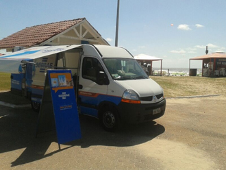 Em janeiro, unidade móvel estacionou em Tramandaí (foto), Capão da Canoa e Torres (Credito: Sebrae/RS)